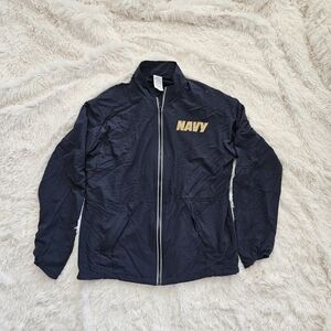 Navy Lightweight Full-Zip Jacket - Branding